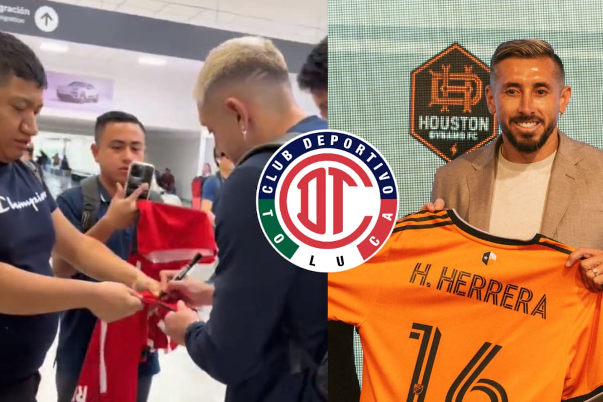 ¿Nuevo Diablo? Héctor Herrera es captado firmando camiseta del Toluca en su arribo a la CDMX