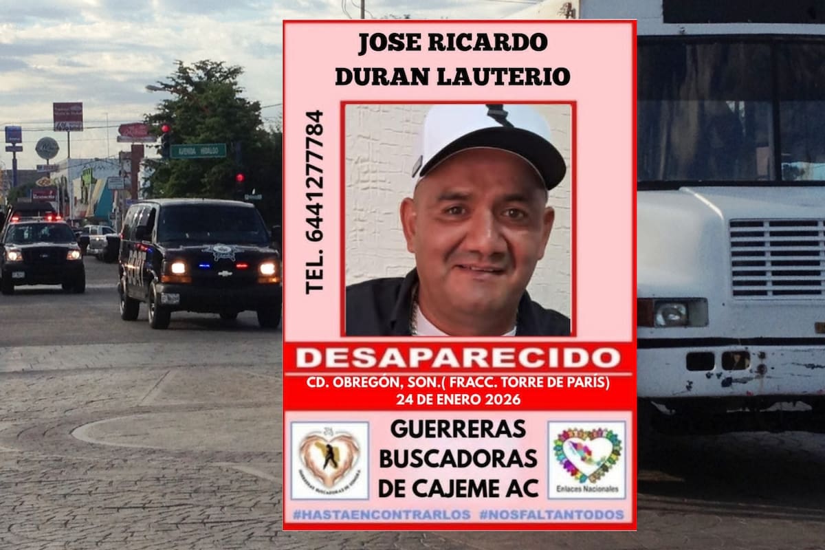 Desaparece ex policía en Cajeme