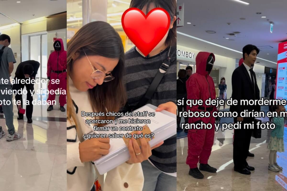 Turista en Corea se impresiona al ver la publicidad de El juego del calamar en una famosa librería de Seúl