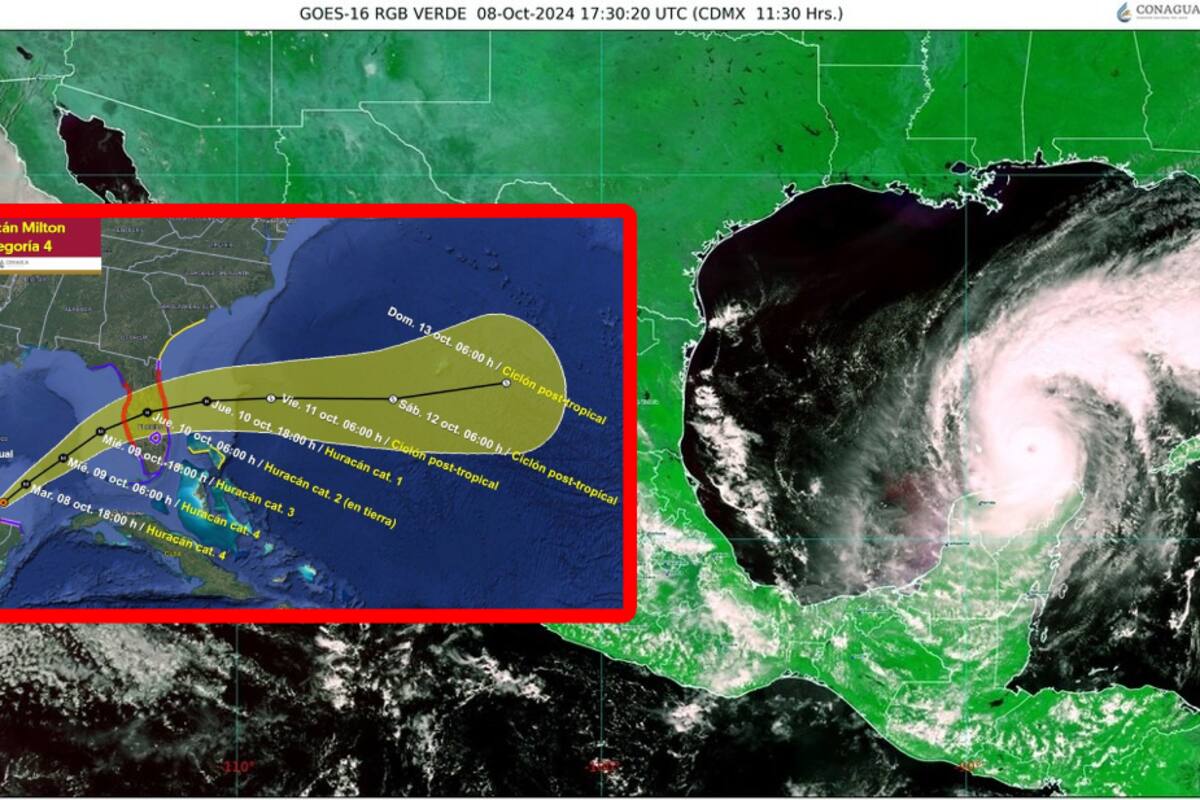 El monstruoso huracán Milton se dirige a la Costa Oeste de Florida mientras alertan por huracanes más intensos