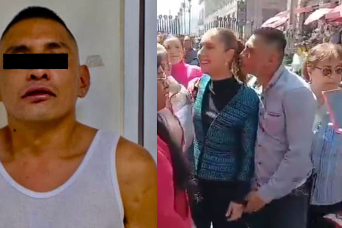 Detienen a Uriel “N” por acoso a la presidenta Claudia Sheinbaum en el Zócalo capitalino.