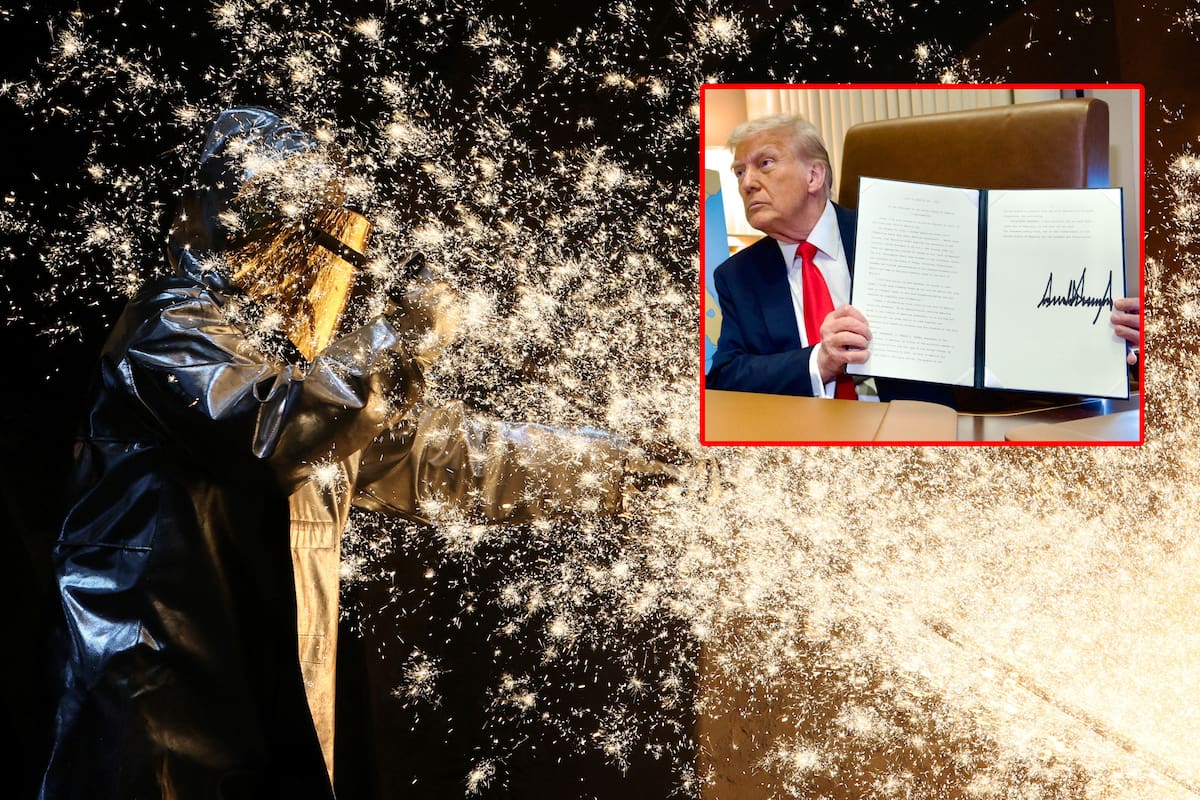 Trump aumentó los aranceles sobre el acero y aluminio al 25%, cancelando exenciones para varios países.