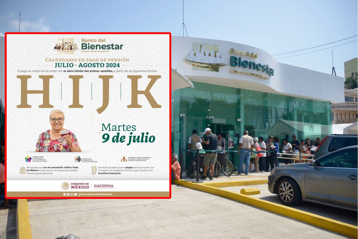 Pensión Bienestar: A estas personas les toca el día 9 de julio