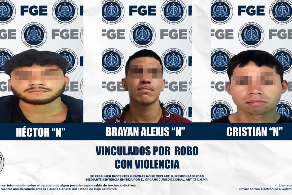 Tres asaltos, tres detenidos, todos en prisión preventiva