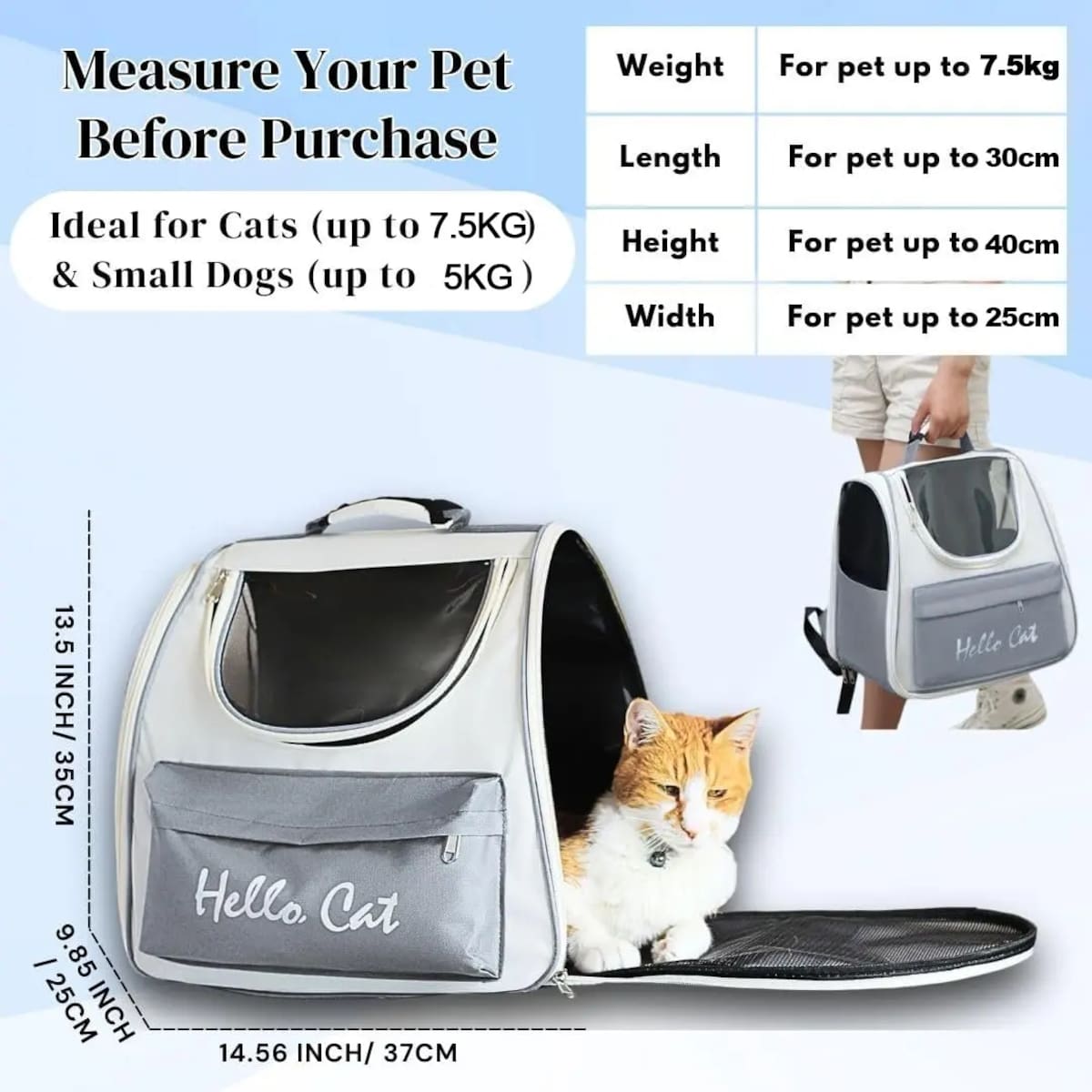 Mochila portátil para el transporte de mascotas | Mercado Libre