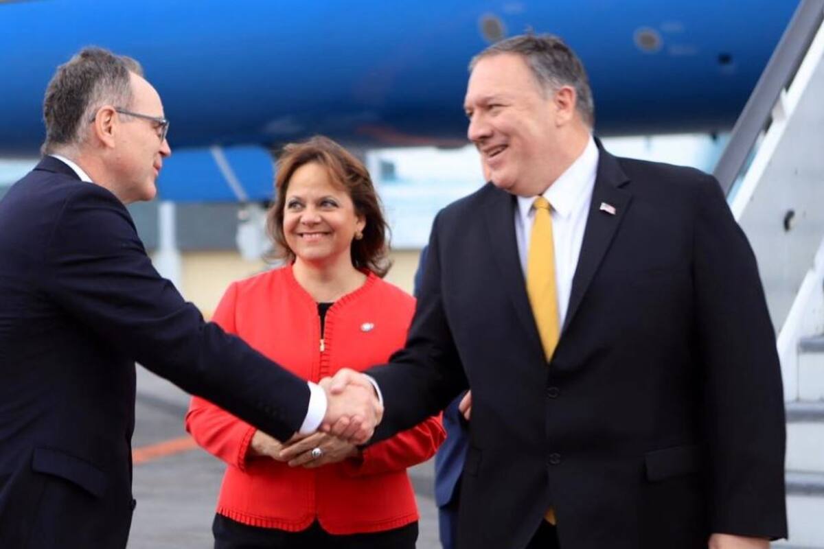 Llega Pompeo para revisar temas migratorios con Ebrard