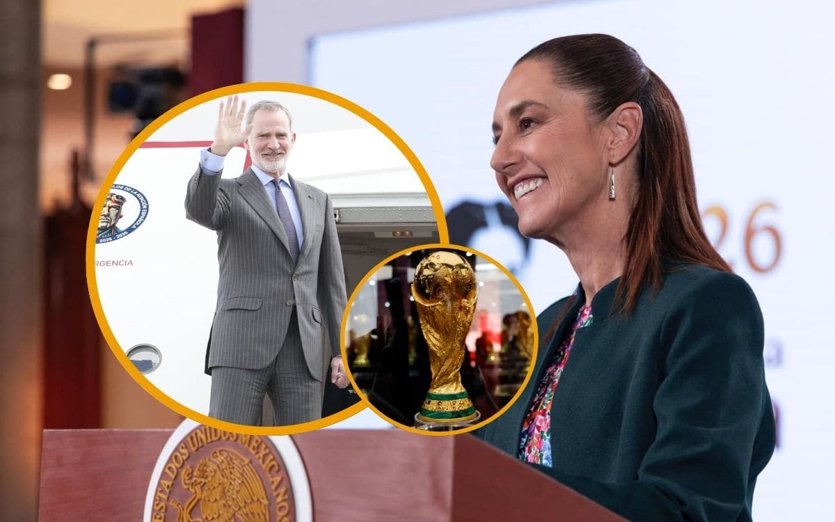La presidenta Claudia Sheinbaum aclaró invitación al Rey de España para su asistencia al Mundial 2026. | Crédito: Presidencia/REUTERS/Especial