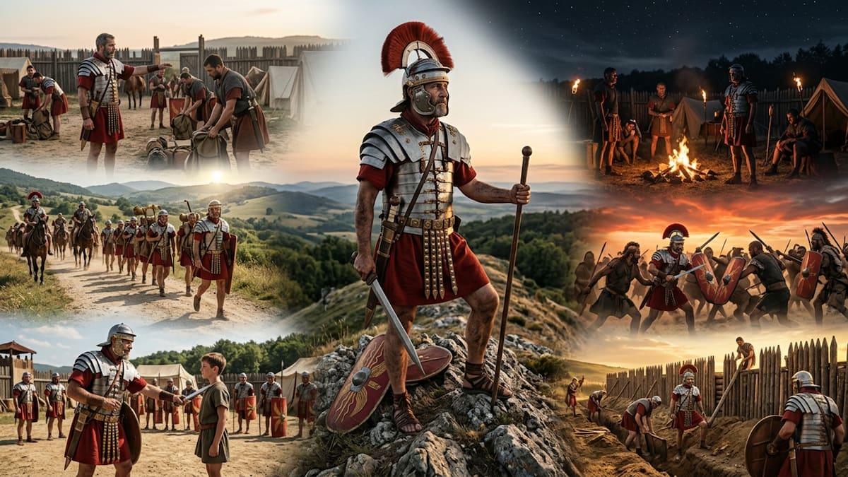 Se levantaba antes del amanecer, caminaba decenas de kilómetros, construía un campamento y podía morir en combate el mismo día así eran las agotadoras 24 horas de un centurión romano cuando el Imperio estaba en guerra