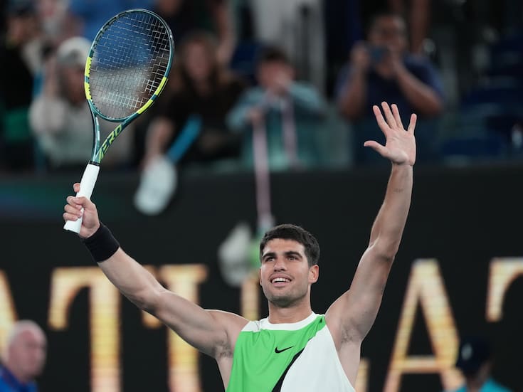 ¿Cómo le fue a Carlos Alcaraz en su debut en el Abierto de Australia 2026?