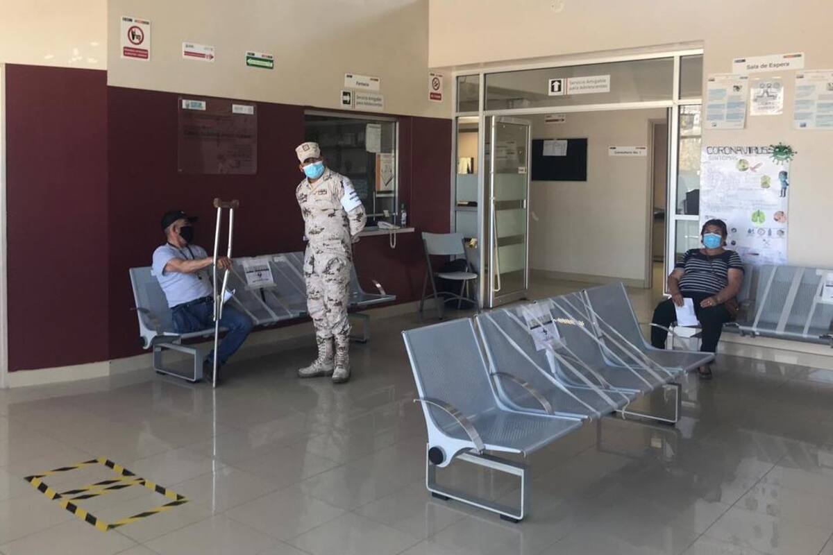 Poca afluencia en módulo de vacunación contra covid en Rosarito