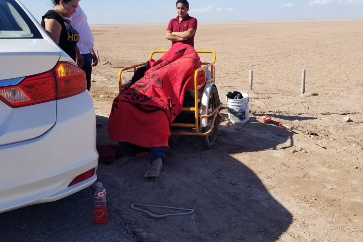Golpe de calor: Adulto mayor muere a la orilla de carretera a San Felipe