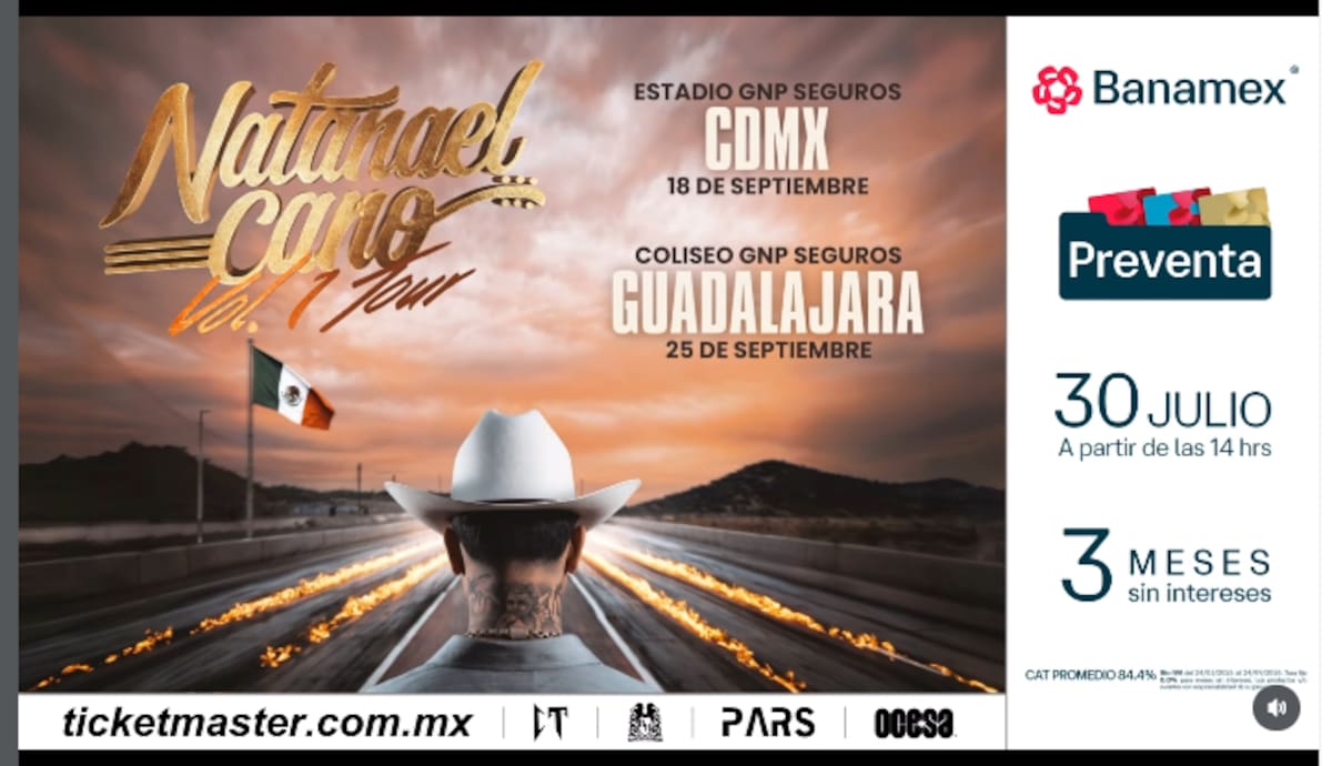 El sonorense regresa a los escenarios mexicanos. Ig/ Nataneael Cano