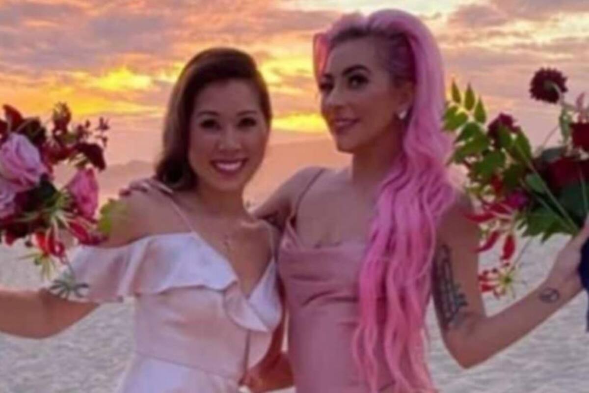 Captan a Lady Gaga "perreando" y alzando vestido a novia