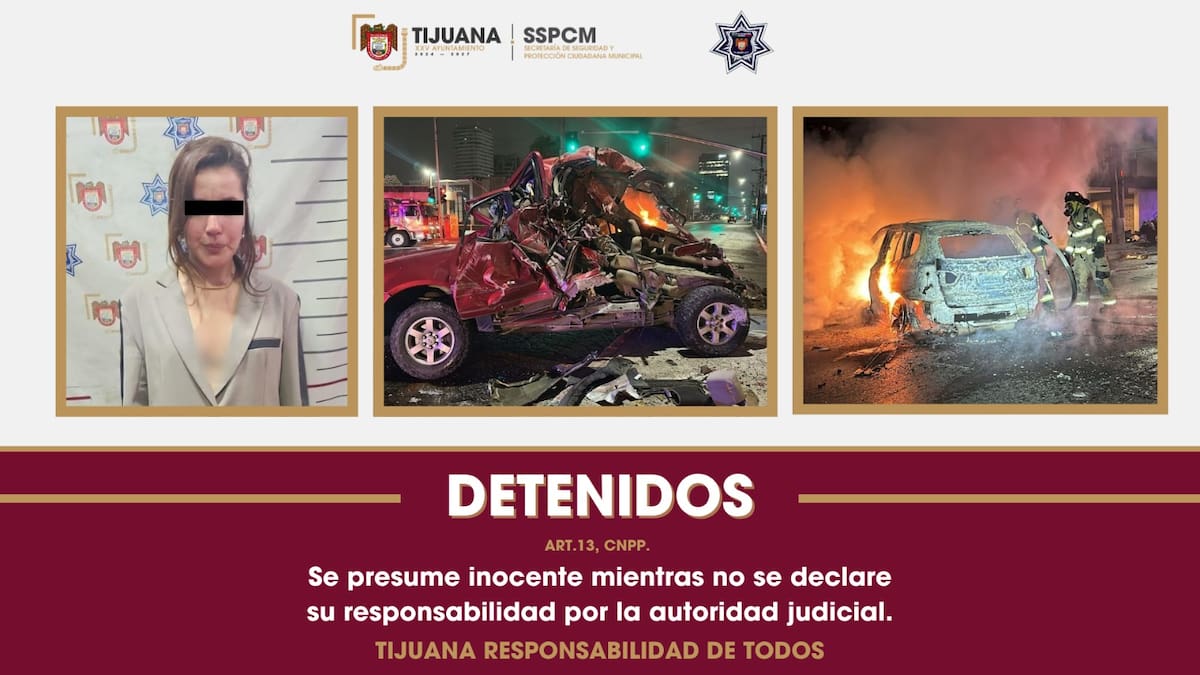 La conductora fue certificada con estado de ebriedad incompleta tras impactar un vehículo estacionado sobre el bulevar Agua Caliente; no hubo personas lesionadas.
Foto: Archivo.