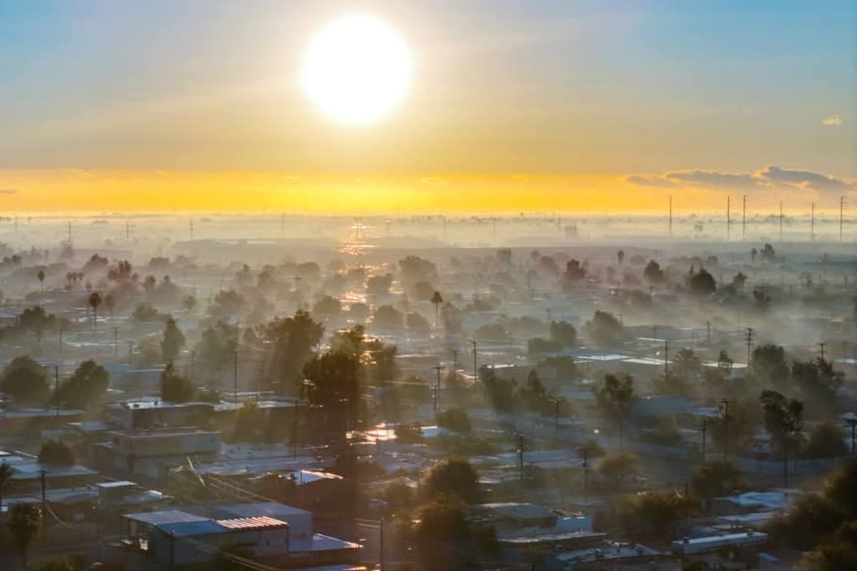 Amanece Mexicali con una aceptable calidad del aire en Navidad