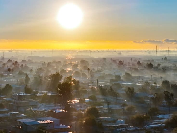Amanece Mexicali con una aceptable calidad del aire en Navidad