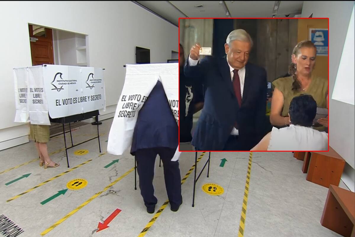 Votan AMLO y Beatriz Gutiérrez en las elecciones 2024; respetan veda