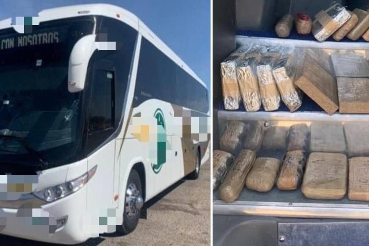 Detienen a 2 conductores de autobús y les aseguran fentanilo