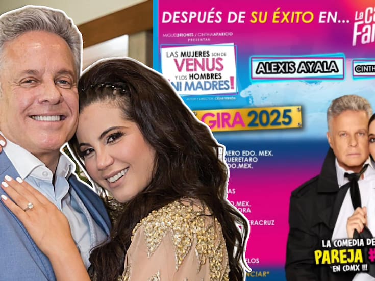 Alexis Ayala y su esposa, Cinthia Aparicio, vienen a Hermosillo con la obra ‘Las mujeres son de Venus y los hombres ¡ni madres!’
