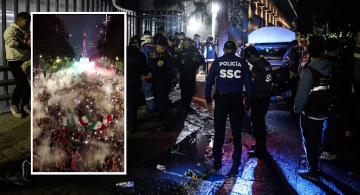 Cuatro personas murieron durante los festejos por la victoria de México ante Ecuador en Paseo de la Reforma en CDMX tras estampida y caos por pirotecnia en el Ángel de la Independencia. FOTOS: EL UNIVERSAL