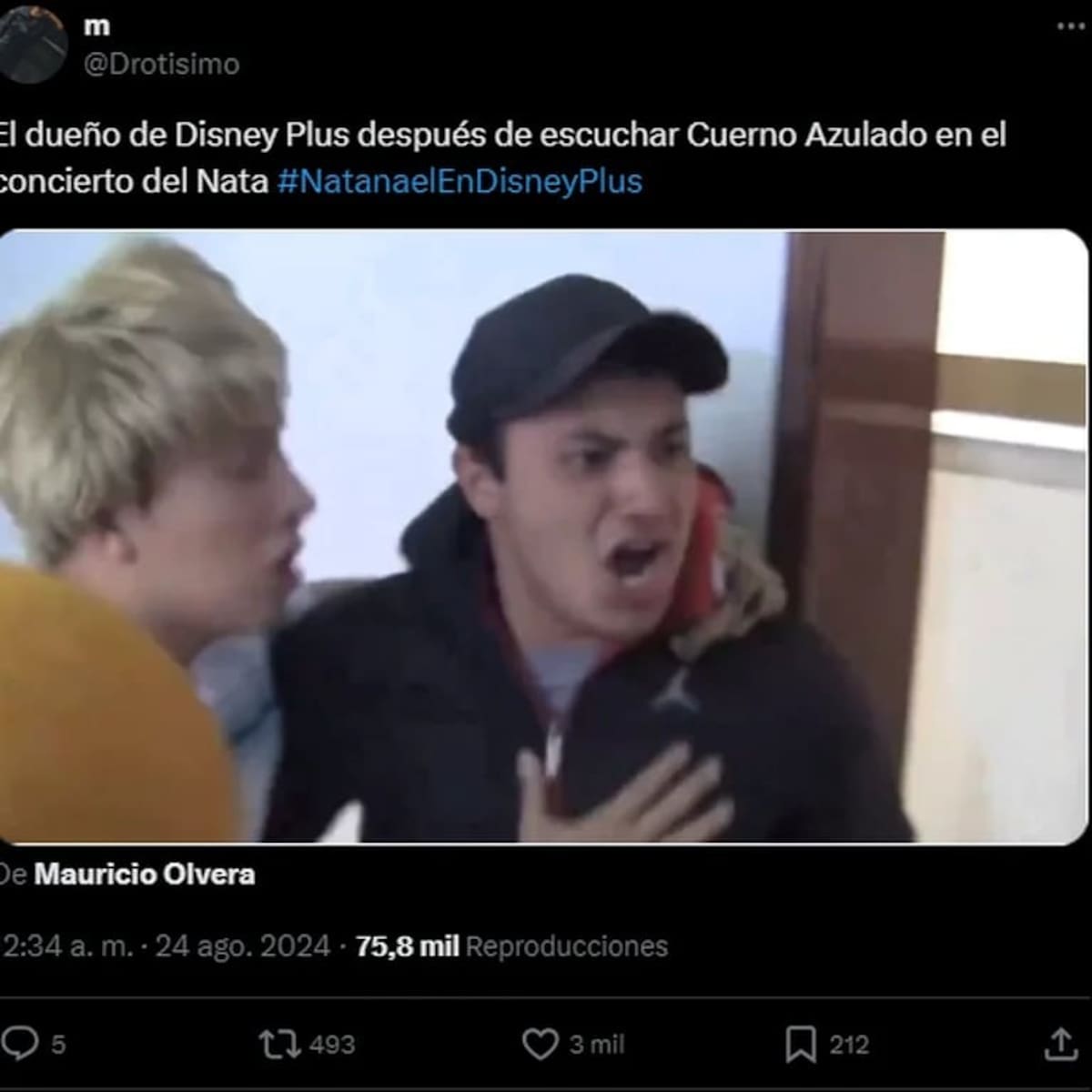 Redes bromean sobre la hipotética reacción del dueño de Disney Plus cuando Natanael Cano cantó cuerno azulado.