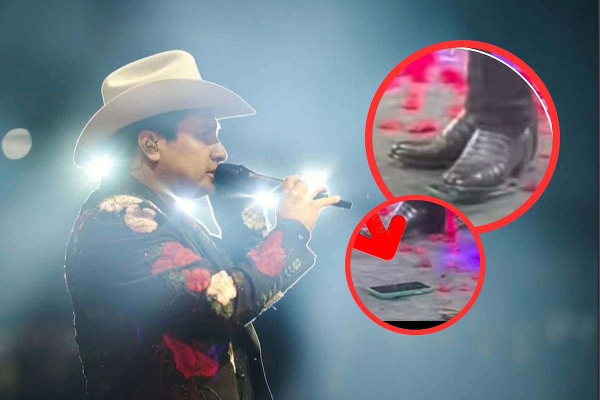 Tunden a Julión Álvarez por destrozar el celular de un fan durante un concierto