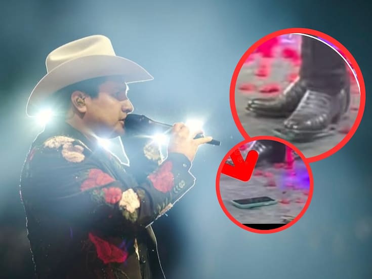 Tunden a Julión Álvarez por destrozar el celular de un fan durante un concierto