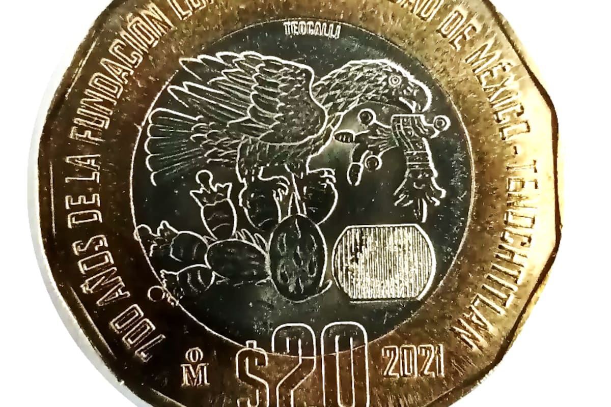 Moneda que conmemora los 700 años de la fundación lunar de México - Tenochtitlan es vendida por esta gran cantidad en Mercado Libre