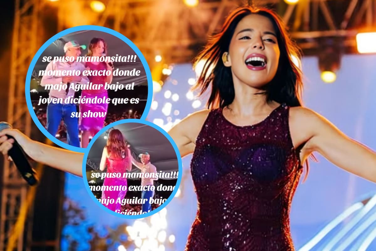 Majo Aguilar enfrenta críticas por presuntamente “echar” a un fan del escenario que quería cantar con ella