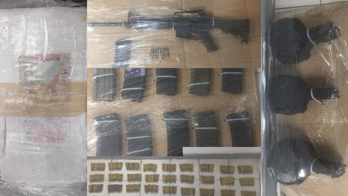 Droga y armamento asegurado quedó a disposición del Ministerio Público Federal (MPF)