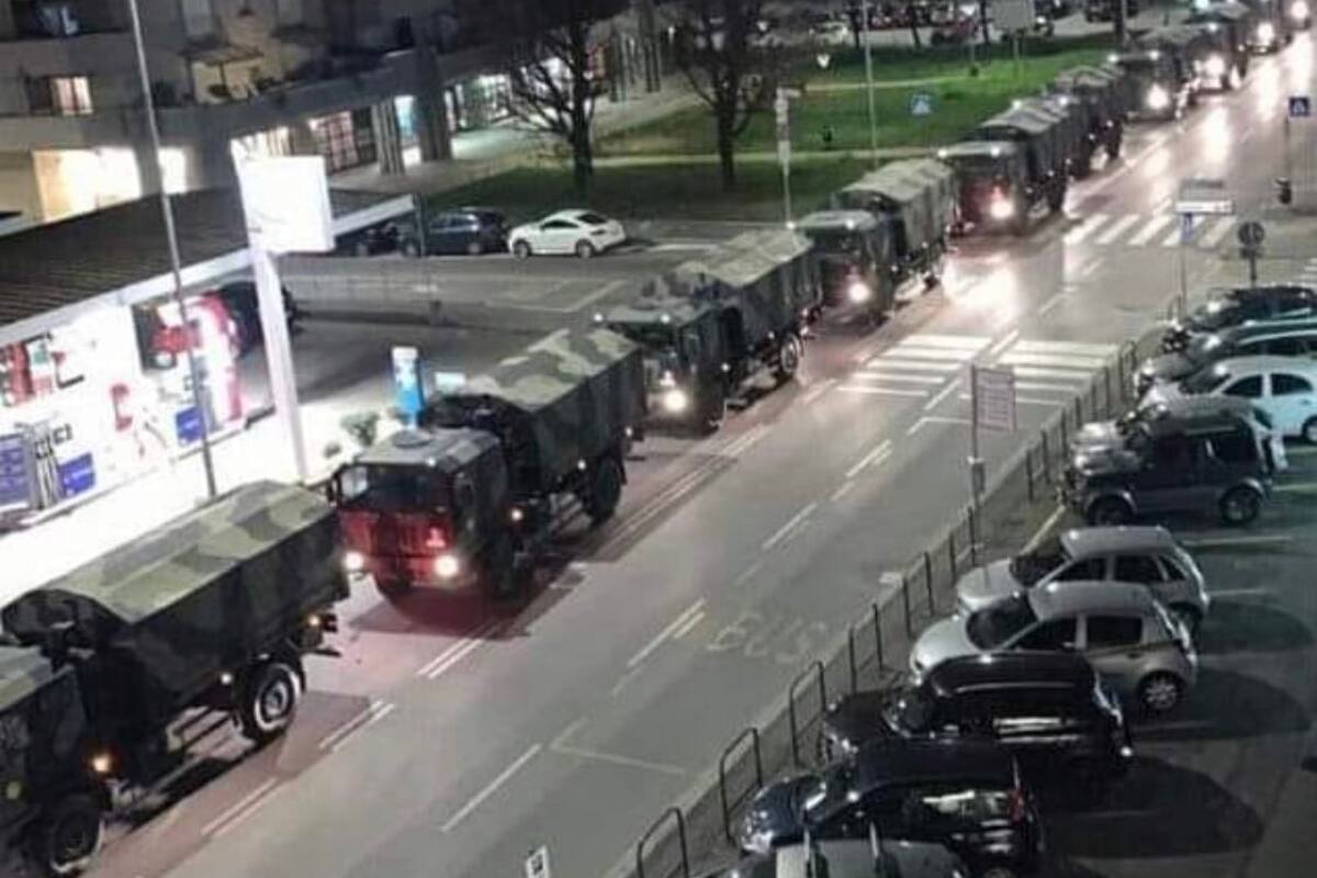 Crematorio y panteones llenos: Ejército de Italia traslada a difuntos del COVID-19 a otros lugares