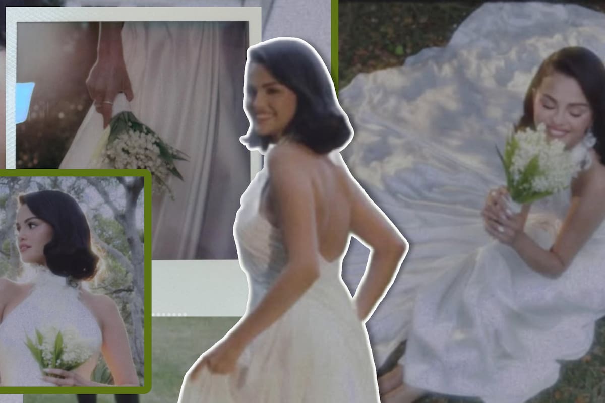 Así es el lujoso vestido de novia de Selena Gomez, confeccionado por un destacado diseñador de moda
