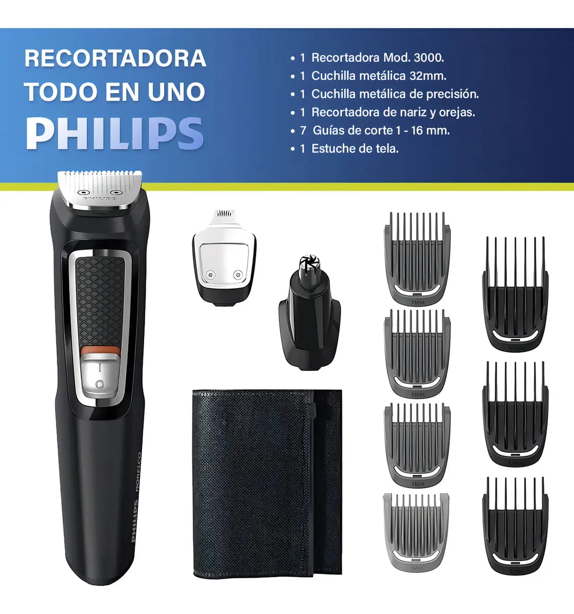 Rasuradora eléctrica Philips Multigroomer 3000 baja a mitad de precio | Mercado Libre