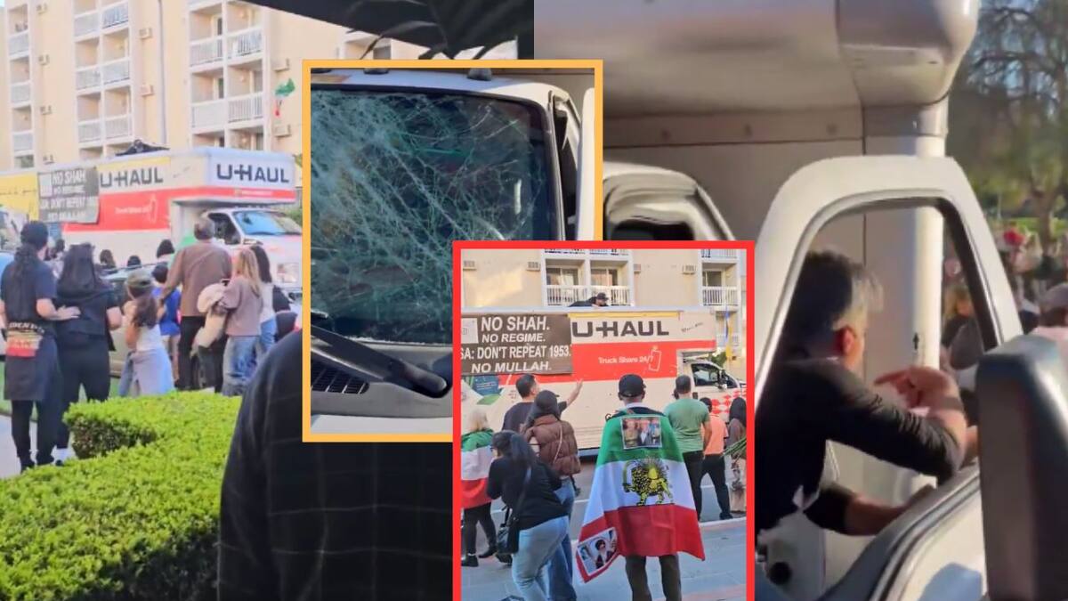 Camión de alquiler U-Haul arrolla a manifestantes en protesta contra régimen iraní en Los Ángeles; autoridades descartan acto de terrorismo