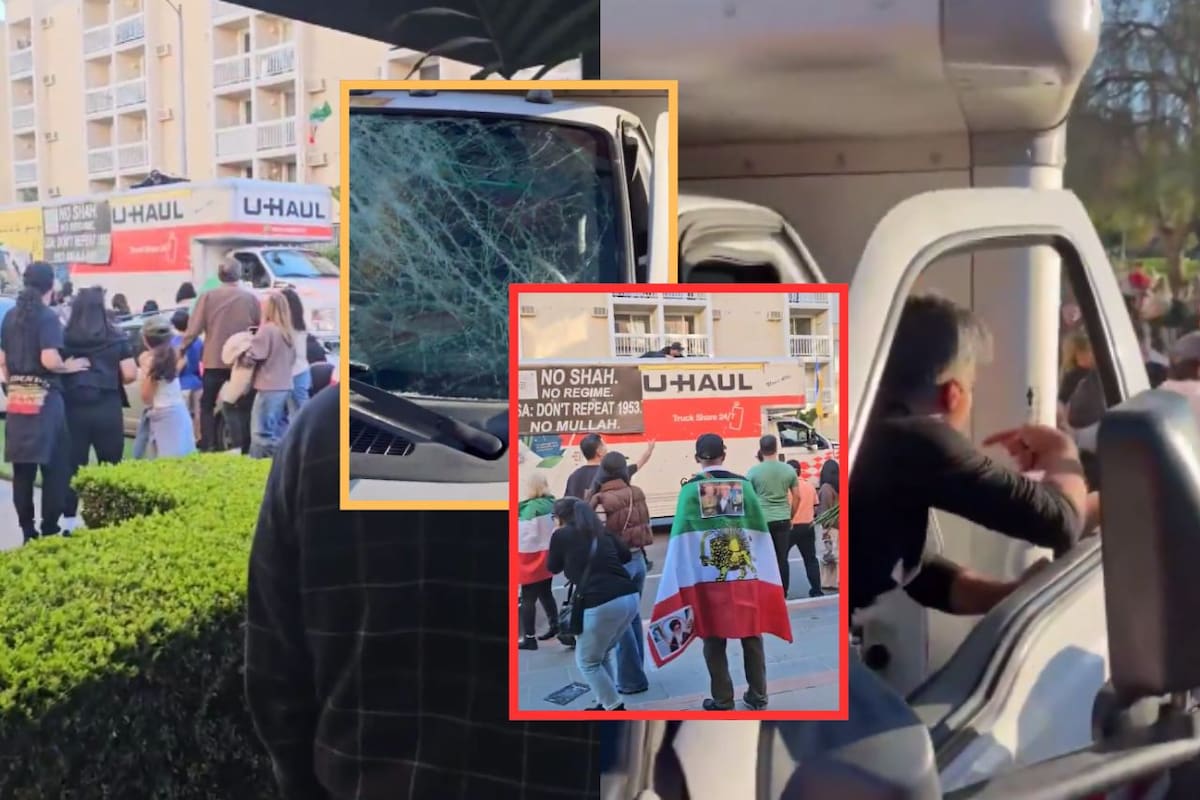 Camión de alquiler U-Haul arrolla a manifestantes en protesta contra régimen iraní en Los Ángeles; autoridades descartan acto de terrorismo