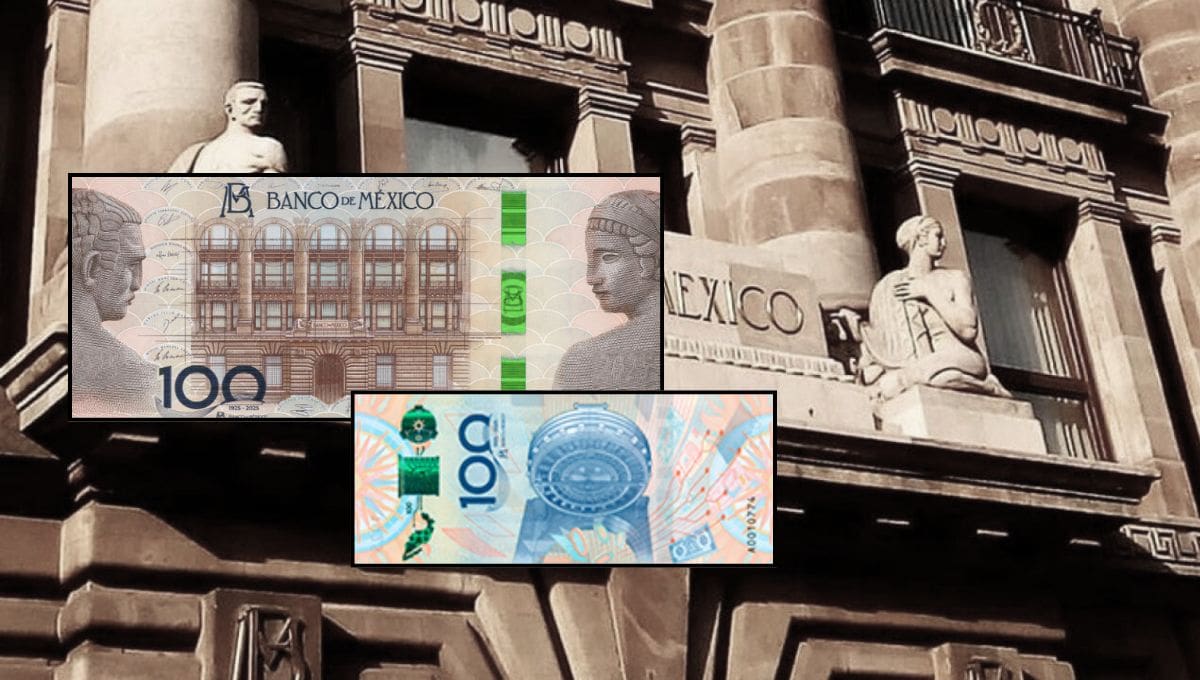 El Banco de México confirmó que el billete conmemorativo por sus 100 años es un espécimen numismático sin valor para pagos, no estará en cajeros ni en sucursales bancarias. | Foto: Especial GH