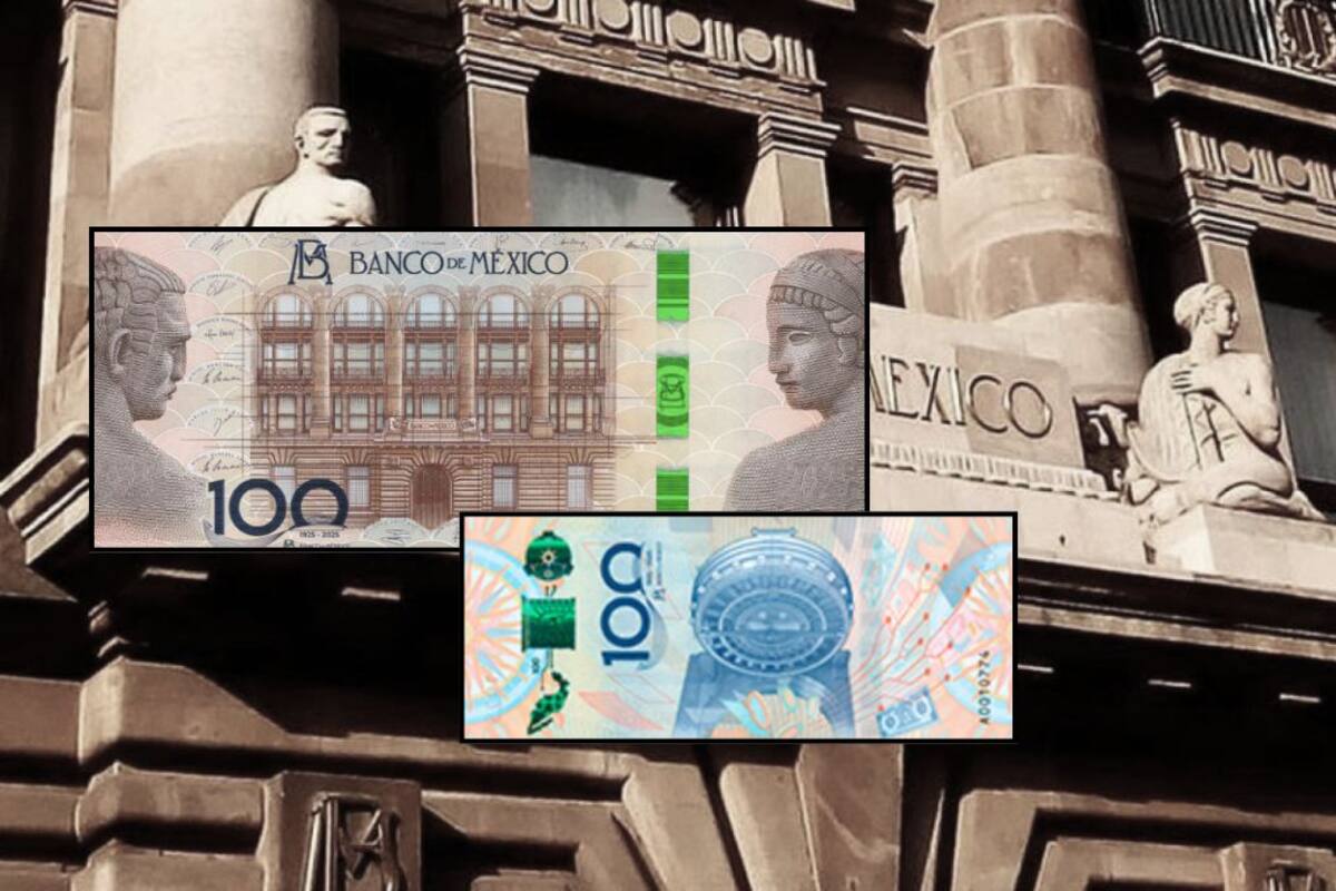 Así es el billete conmemorativo del Banco de México por sus 100 años: diseño incluye bóveda, mapa y elementos históricos, pero no tendrá uso como moneda en circulación