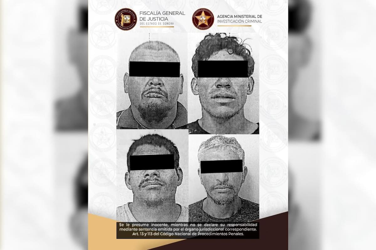 Detienen en Cajeme a cuatro hombres con droga; quedaron vinculados a proceso