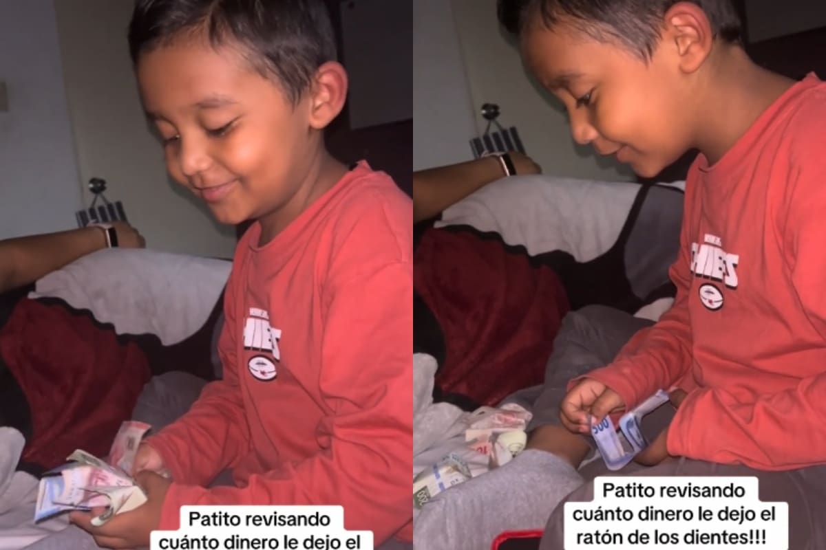 VIRAL: así reaccionó este niño al recibir mil pesos por el ratón de los dientes
