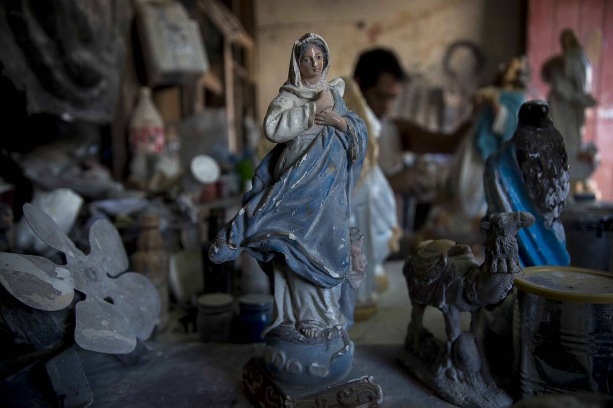Conoce el arte de elaborar imágenes de la Virgen en Nicaragua