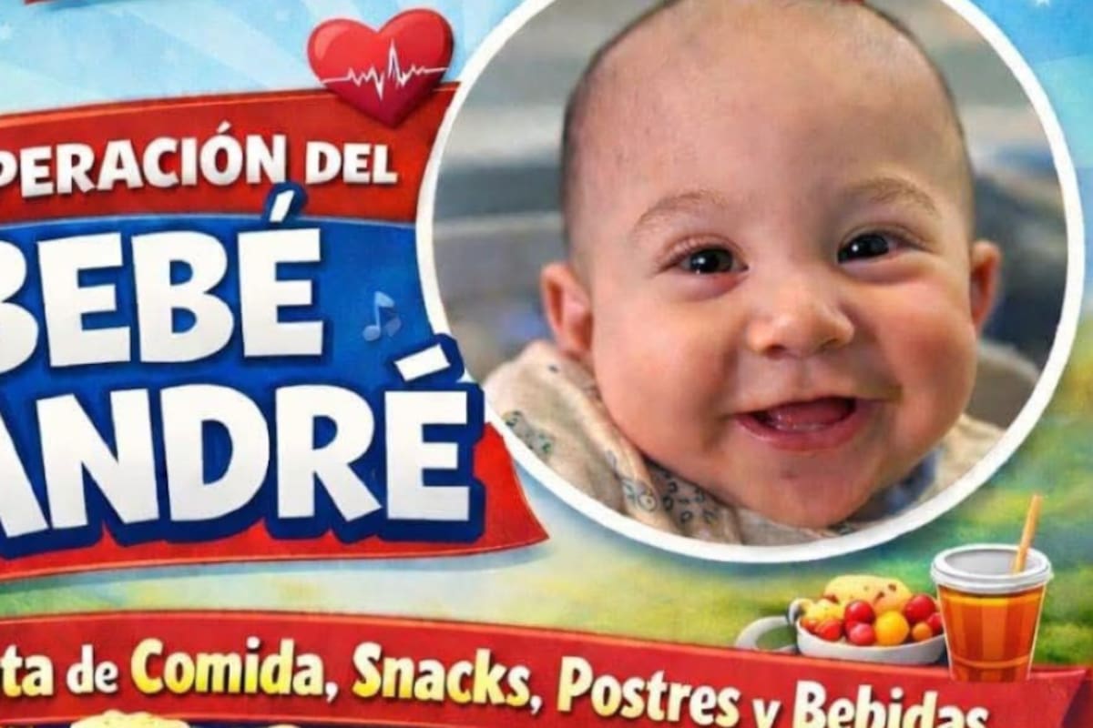 Realizarán evento con causa para apoyar cirugía del bebé André