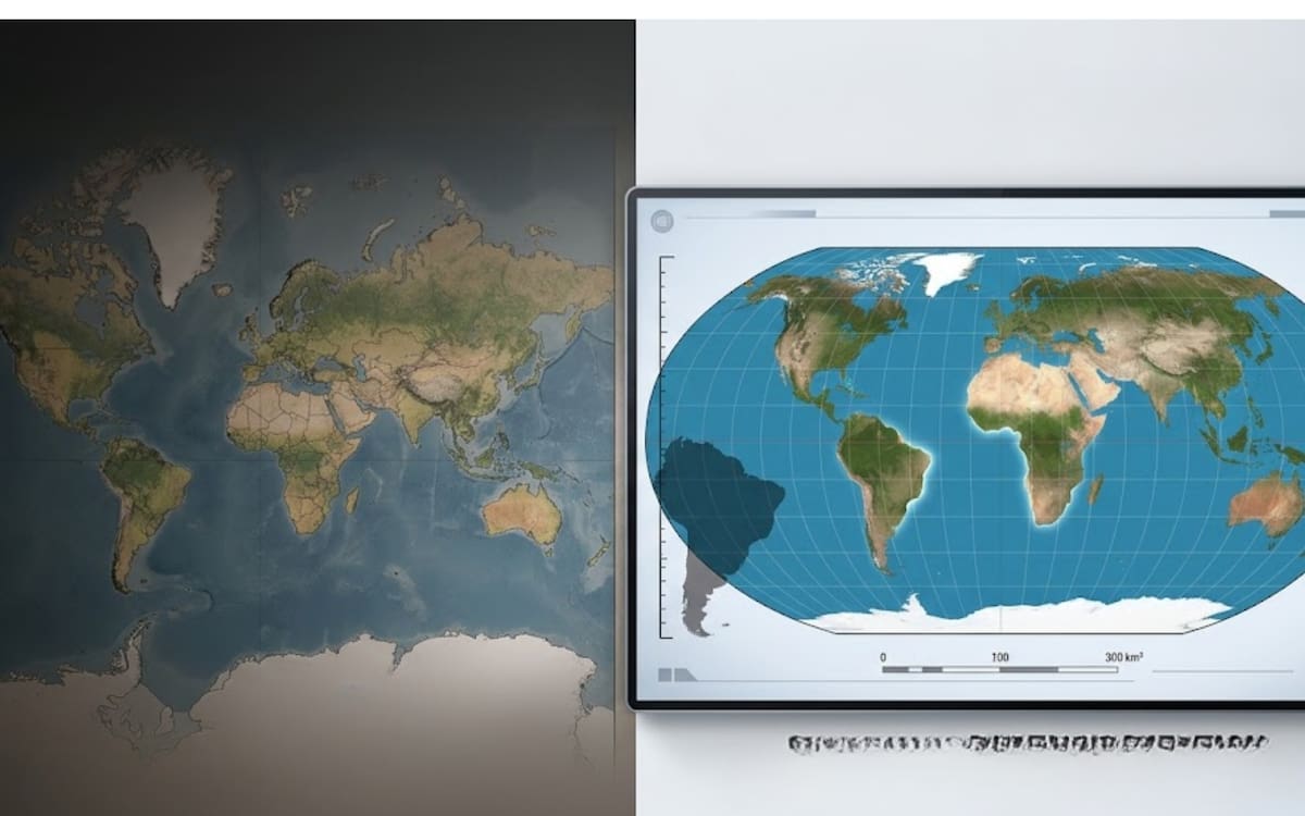 Comparación entre el mapa tradicional y el modificado.