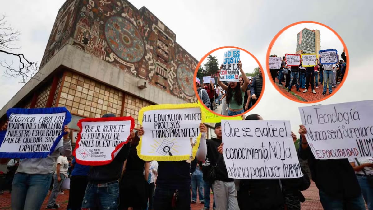 Aspirantes exigen que la UNAM respete el lugar obtenido mediante el examen de ingreso. (Foto: Especial/El Universal)