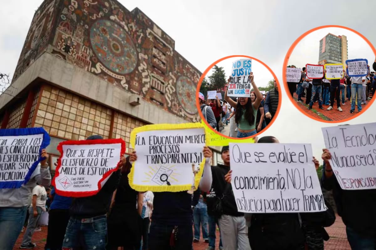 Aspirantes que aprobaron el examen de ingreso a la UNAM obtuvieron el puntaje necesario para estudiar, pero ahora exigen que se respete el lugar que ganaron con su esfuerzo y su derecho a completar la inscripción