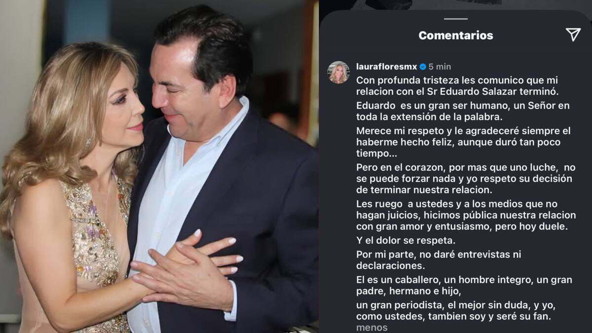 Laura Flores confirma el fin de su relación con Eduardo Salazar | Instagram (@laurafloresmx)