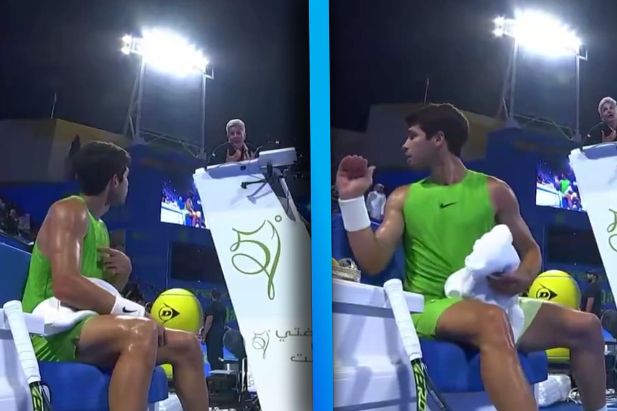 Carlos Alcaraz explora contra jueza antes de su victoria en Doha: “Las reglas de la ATP son una mie***”