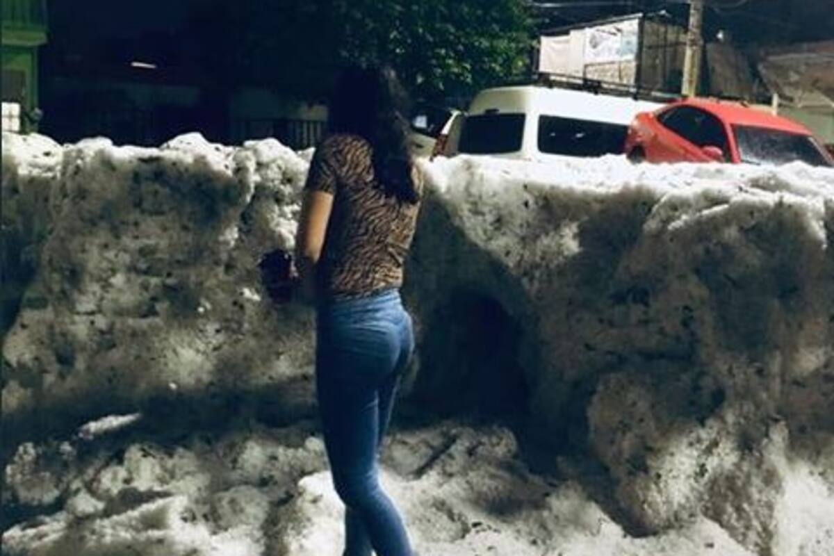 Guadalajara se cubre de bloques de hielo