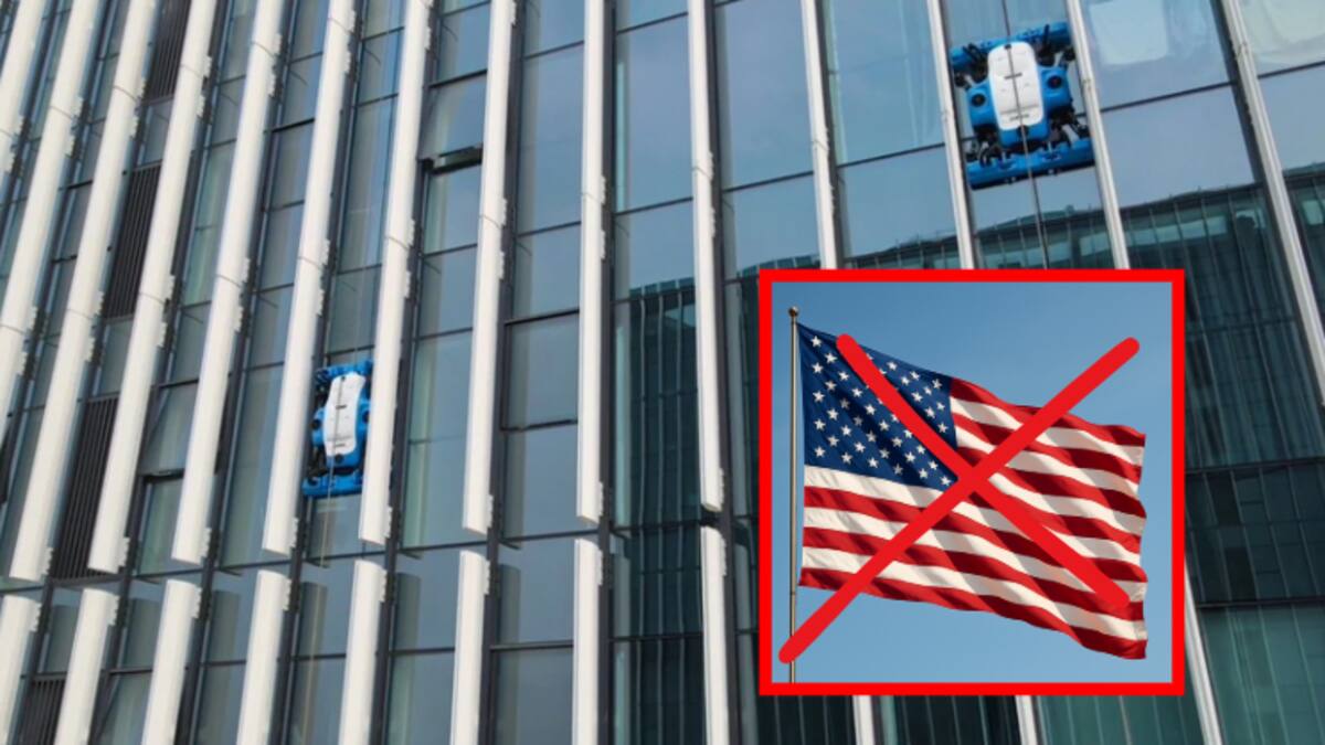 Robots chinos se quedan sin cruzar a Estados Unidos por culpa de Trump mientras limpian rascacielos en Dubái y Hong Kong