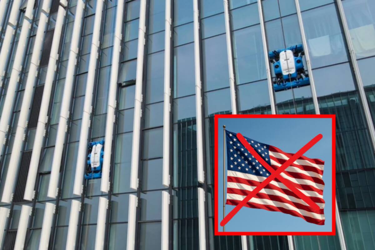 Robots chinos se quedan sin cruzar a Estados Unidos por culpa de Trump mientras limpian rascacielos en Dubái y Hong Kong