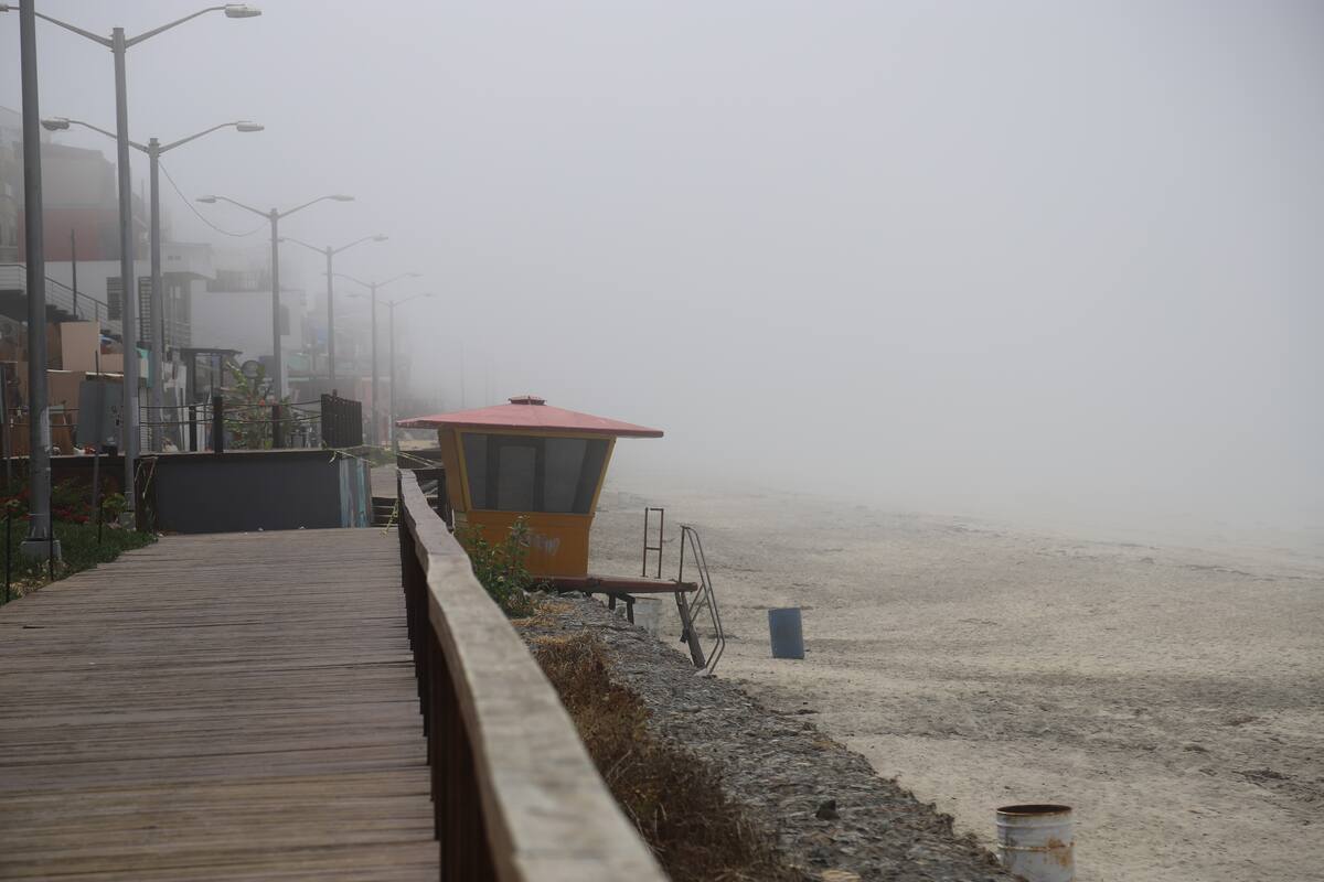 Neblina inhibe a turistas de Playas de Tijuana